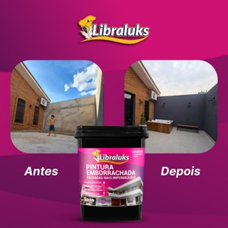 TINTA SUPER PINTURA EMBORRACHADA LIQUIDA 4KG/15KG PROTECAO TOTAL PREMIUM  INTERIOR E EXTERIOR CORES NOVAS DA MODA em Oferta na Shopee