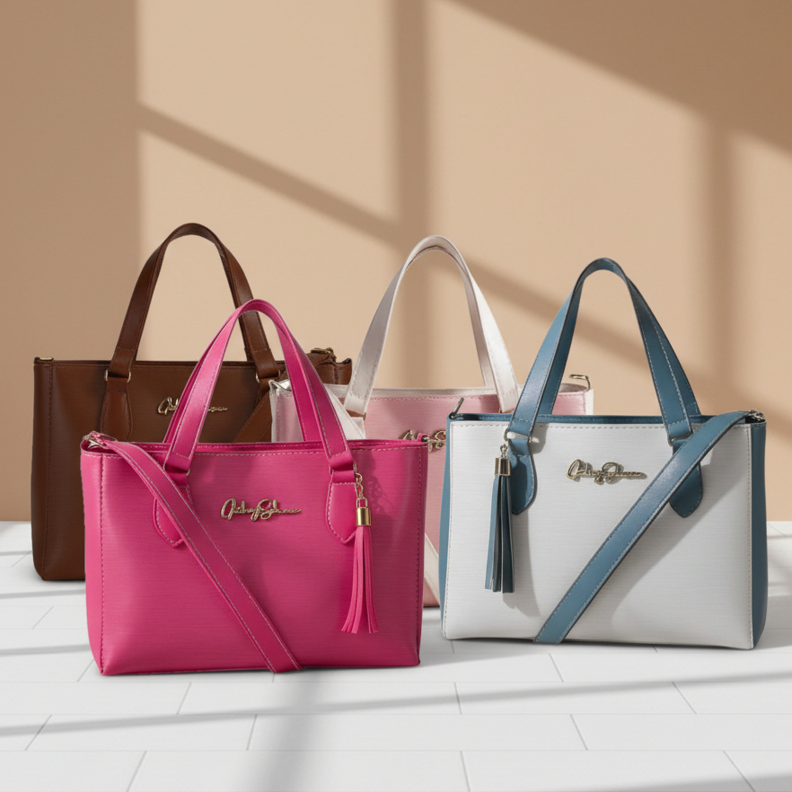 4 Bolsas Anjik Gaby Show Bolsa Transversal Média Em Couro Sintético, Moderna, Alça Ombro e Mão Luxo