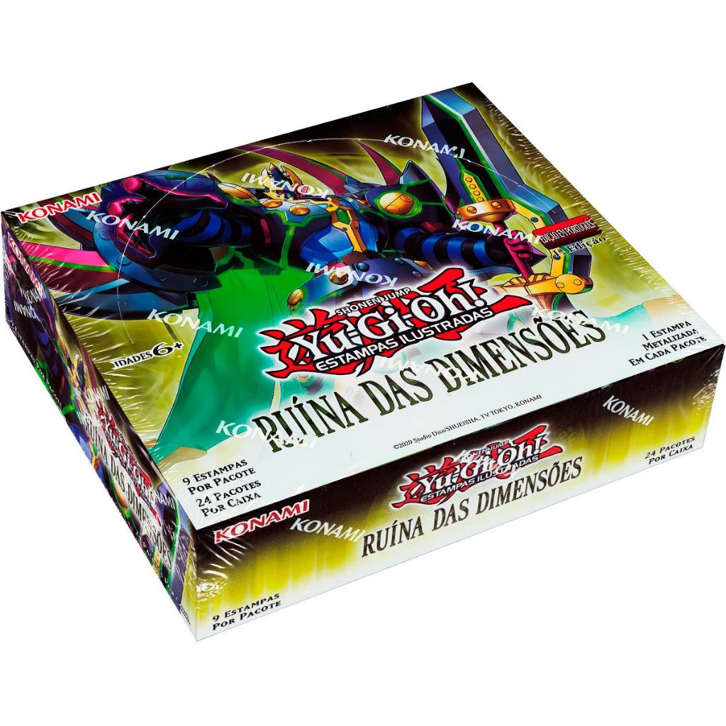Yugioh Box 24 Booster Ruína das Dimensões Caixa Cartas Português Konami