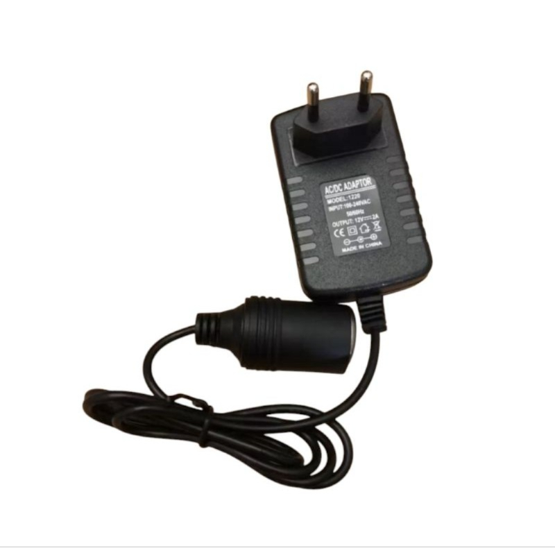 Adaptador Veicular Tomada Carregador de Carro 12v 2a Para Ligar em Casa