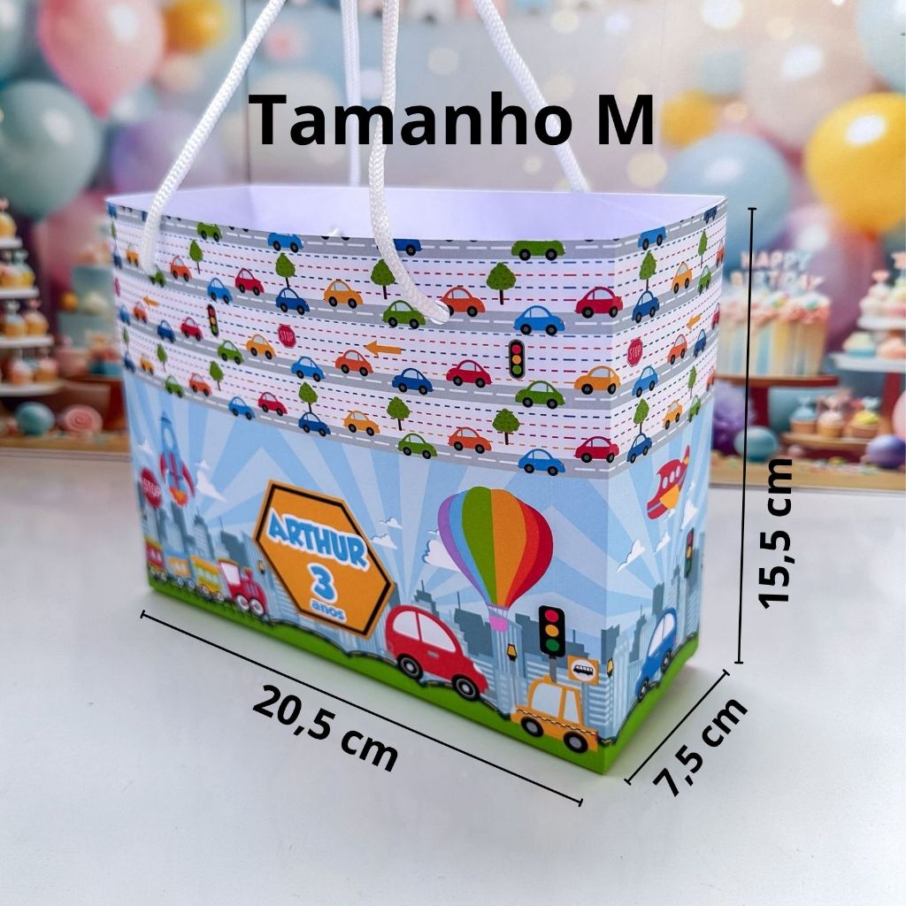 Sacolinha Surpresa personalizada  MEIO DE TRANSPORTE - Personalizados SACOLAS  Meios de Transporte-  PEGUE E MONTE