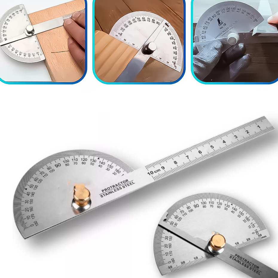 Transferidor De Grau 0° a 180° Ângulos Em Aço Inox 3850 Lotus – Ferramenta de Medição Profissional em Oferta na Shopee