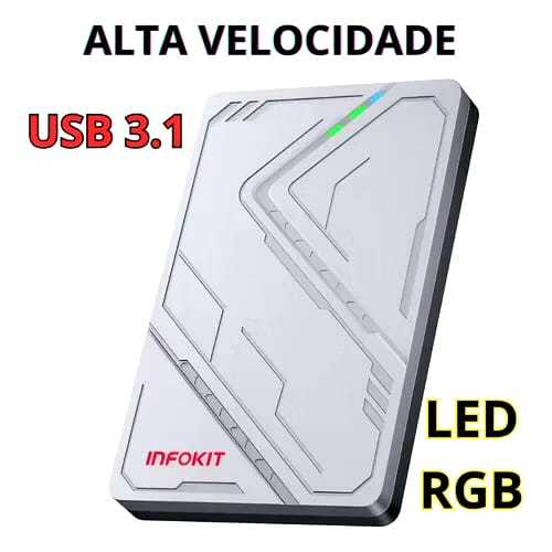 Case Externo para HD de 2,5 polegadas Interface USB 3.1 em Oferta na Shopee