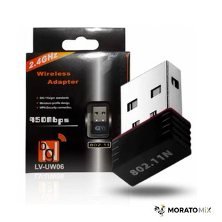 Adaptador Wi-Fi USB Ultra Rápido 950Mbps 2.4GHz | Receptor Repetidor Mini Antena de Rede Repetidor