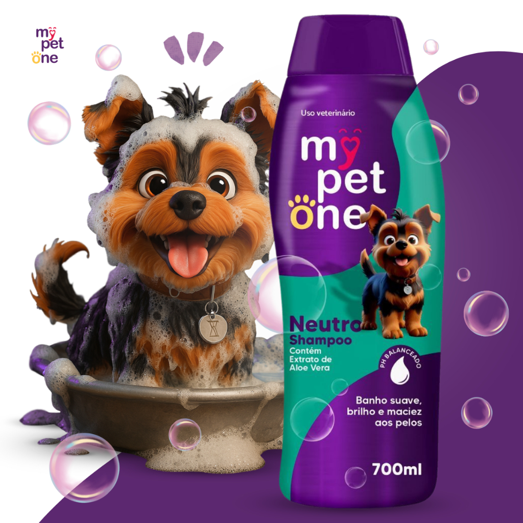 Shampoo Premium Neutro 700mL Cães e Gatos Mypetone