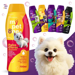 Shampoo Premium Pêlos Claros 700mL Mypetone Cães e Gatos
