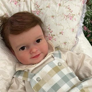 Bebê reborn Enrique Silicone Sólido Original 45cm