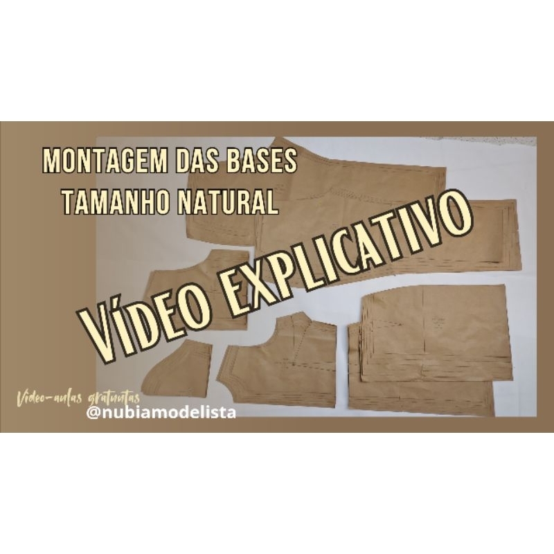 BASES DE MOLDES EM TAMANHO REAL -  G1/G2/G3