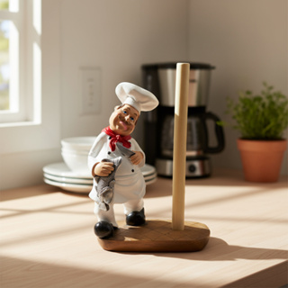 Cozinheiro Chef Porta Papel Toalha Enfeite Para Cozinha Decoração em Oferta na Shopee