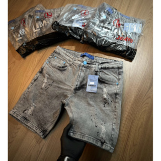 BERMUDA MASCULINA JOGADOR ORIGINAL LIMINAR JEANS RASGADINHA (PREMIUM) em Oferta na Shopee