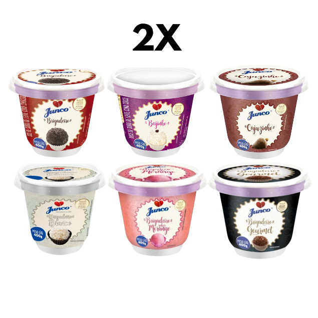 Kit C/2 Brigadeiro Pronto 400g - Junco festa aniversario em Oferta na Shopee