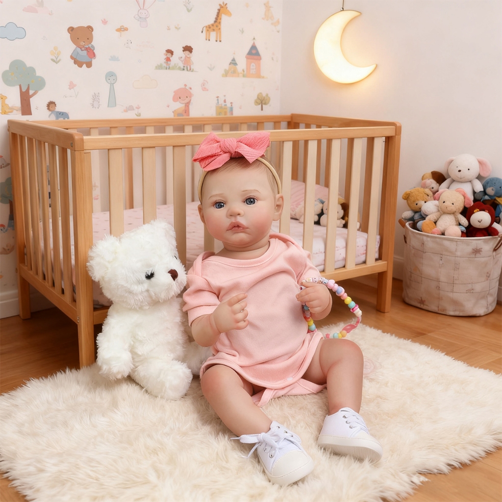 Bebê Reborn Boneca 48cm Silicone Realista Silicone Corpo Menina em Oferta na Shopee