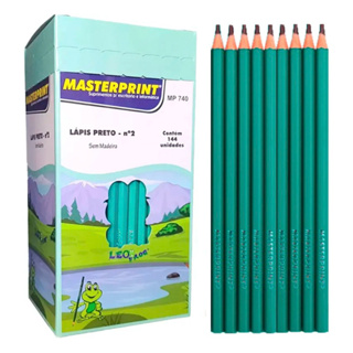 CAIXA COM 144 LÁPIS PRETO Nº 2 MASTERPRINT – ESCOLAR, ESCRITÓRIO, PROFISSIONAL E ARTÍSTICO em Oferta na Shopee