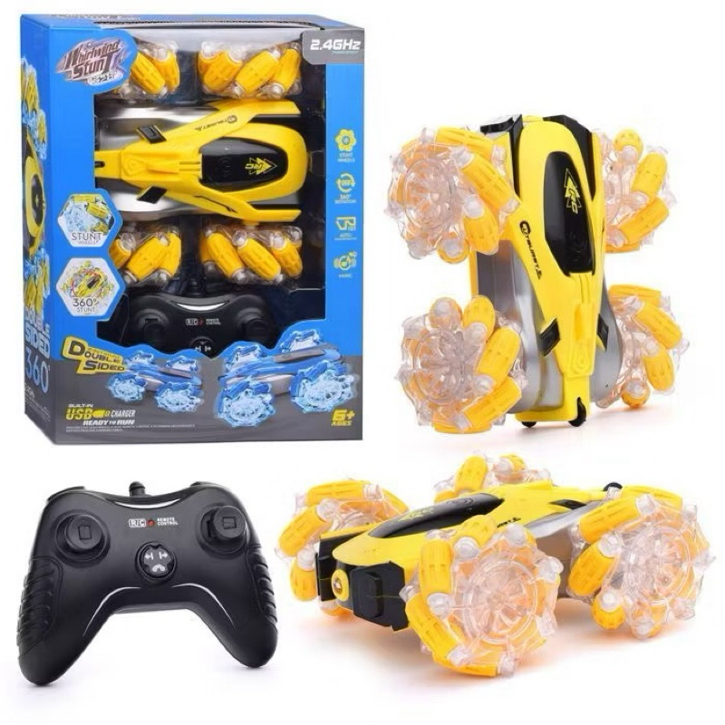 Carrinho De Controle Remoto para crianças Gira 360 ST-005B RC Stunt Drift.