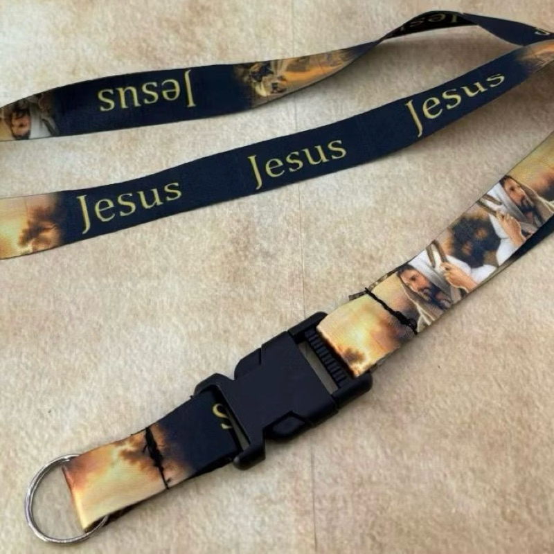 Cordão Jesus Fé Deus é Fiel Gratidão Tipo Chaveiro Em Tecido Para Chave Crach em Oferta na Shopee