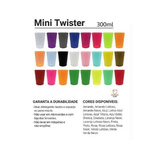 KIT 50 COPOS TWISTER 300ML CRISTAL COM TAMPA CANUDO FESTA ANIVERSÁRIO NATAL em Oferta na Shopee