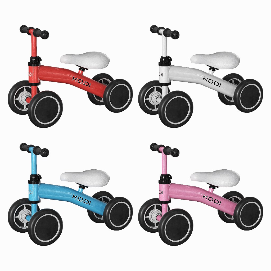 Bicicleta de Equilíbrio Castela Infantil - 4 Rodas Sem Pedal, Treino Seguro para Crianças de 1-3 Anos P14