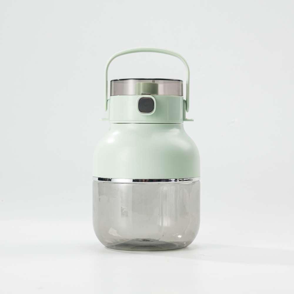 Copo Liquidificador Portátil Litrão Juice Turbo 1500ml - 10 Lâminas, Bateria 7 Dias, Aço Inox 18000RPM - Copo Fitness pa