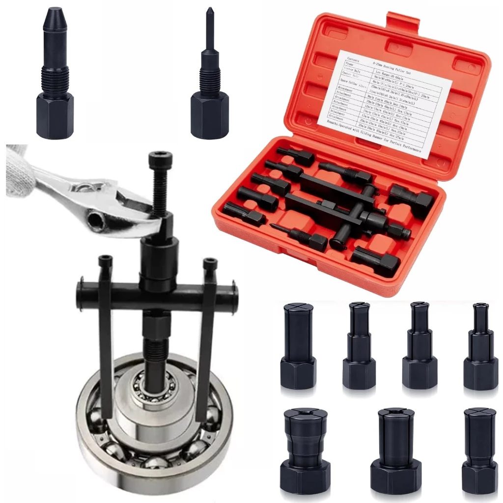 Conjunto de 10 peças extrator prático de rolamento de motocicleta
