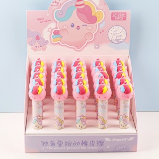 Apagador com Click Pressionar Unicornio Divertido para Criancas Colecionar em Oferta na Shopee