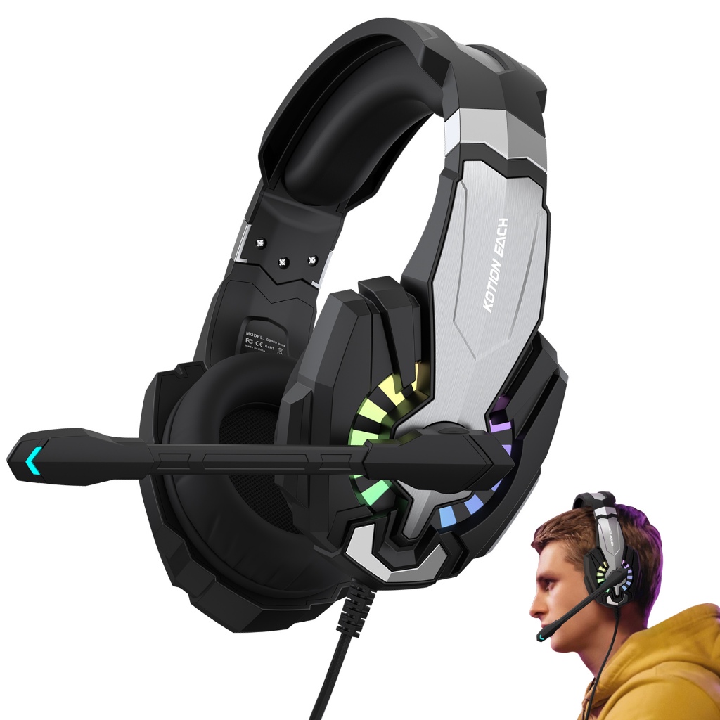 【OFERTA】Headset Gamer Imersivo RGB, Som Surround,  com Microfone eMute - Para PC, Celular e Consoles 🎮 em Oferta na Shopee