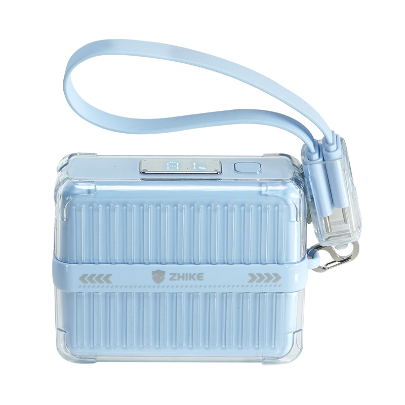 Mini Power Bank 20000mAh Portátil Carregador Carregamento Rápido 66W Com Cabo Tipo C Pequeno e leve Adaptador 280W