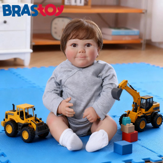 Bebê Reborn 60cm Menino Corpo em tecido Ohlo Castanho Brastoy Pronta Entrega em Oferta na Shopee