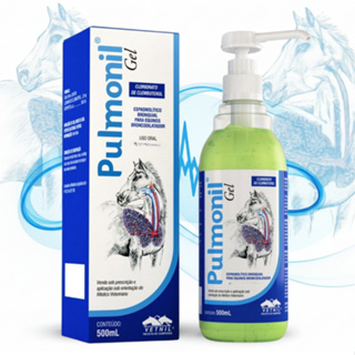 Pulmonil Gel Oral 480g Vetnil Suplemento Para Cavalos em Oferta na Shopee