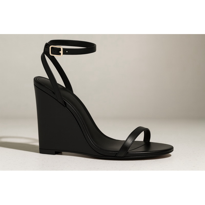 Sandália Salto Anabela 8 Cm Linda Confortável Elegante em Oferta na Shopee