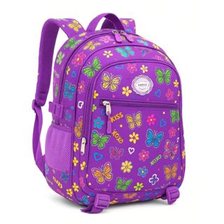 Mochila Escolar Juvenil Femenina Reforçada Estampada Grande em Oferta na Shopee