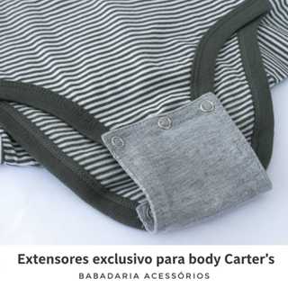 Extensor de Body Universal com 3 botões (Carter´s e Importados) kit com 3 Unidades em Oferta na Shopee