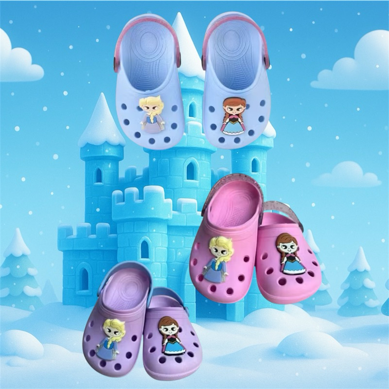 Sandalia  babuche Infantil Confortável Elsa e Ana em Oferta na Shopee