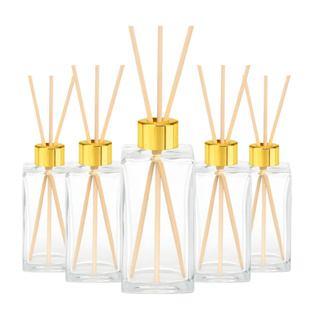 Kit 10 Frascos Difusor Vidro Retangular 250ml Aromatizador em Oferta na Shopee