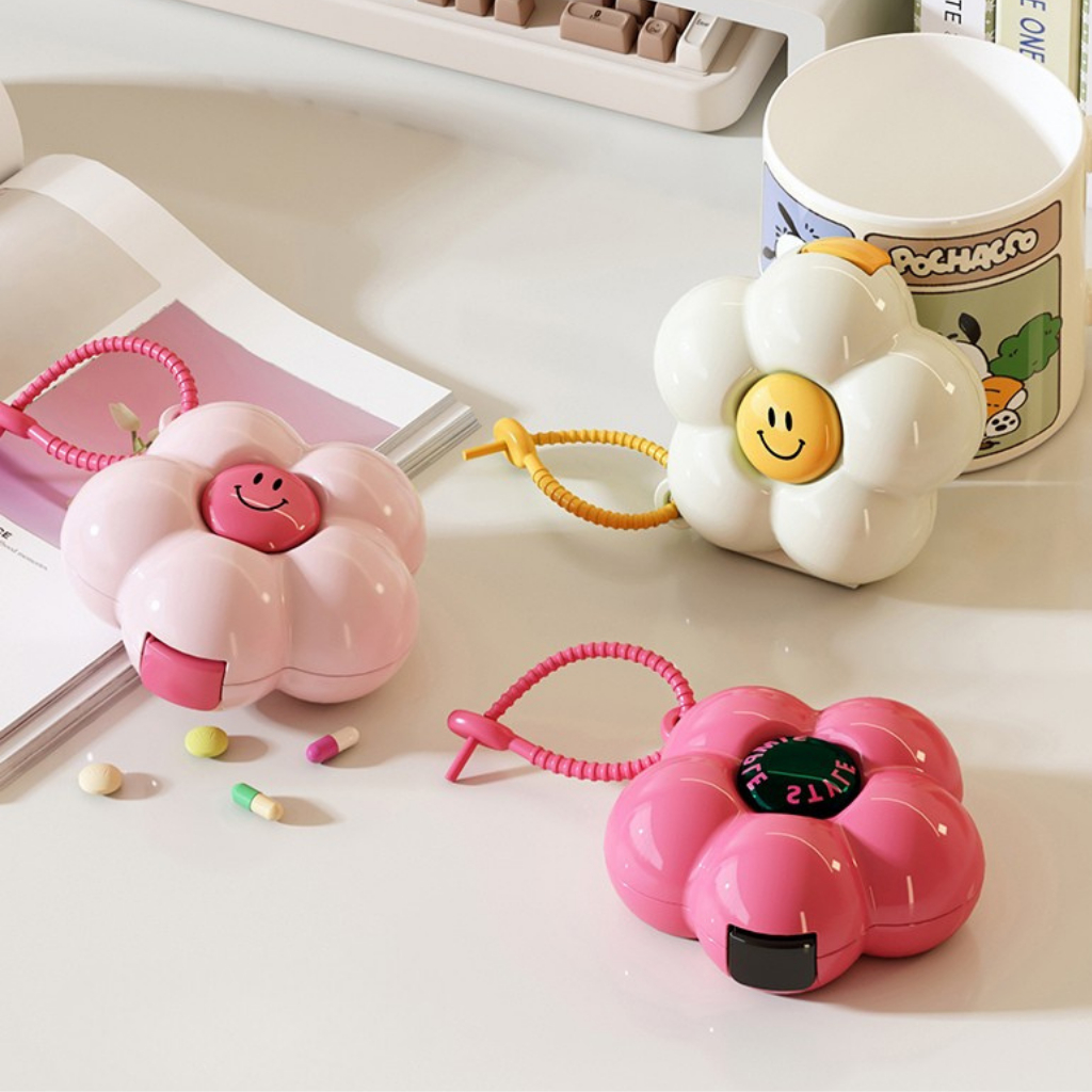 Allmini - Caixinha de Joias e Remédios Multiúso portátil, de Florzinha em Oferta na Shopee