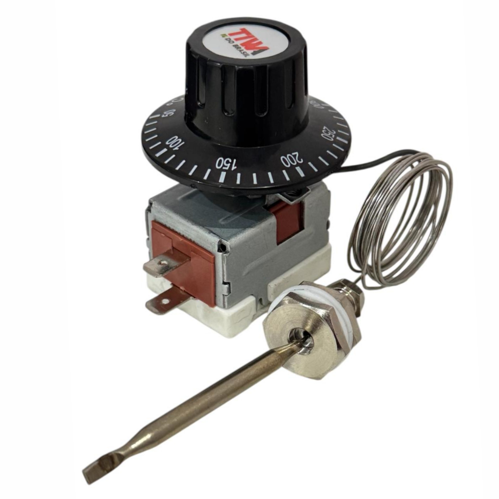 Termostato Húli Para Fritadeira tacho Eletrico 50/300 Graus 30a C/bucha