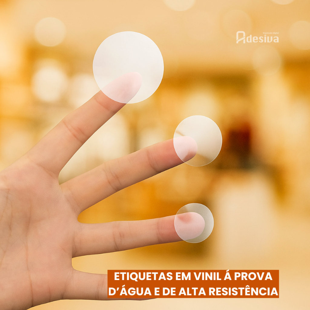 Etiquetas Adesivas Transparentes Redondas | Selo Lacre para Produtos, Sacolas e Presentes em Oferta na Shopee