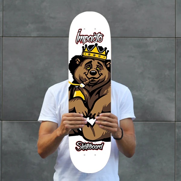 🛹 Shape Impacto Skateboard Marfim Fiber Glass – Resistência e Estilo nas Ruas e Pistas!
