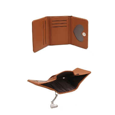 Detalhes do Carteira Feminina Pequena Porta-Cartões De Visita Com Clipe Curto Bolsa LR019