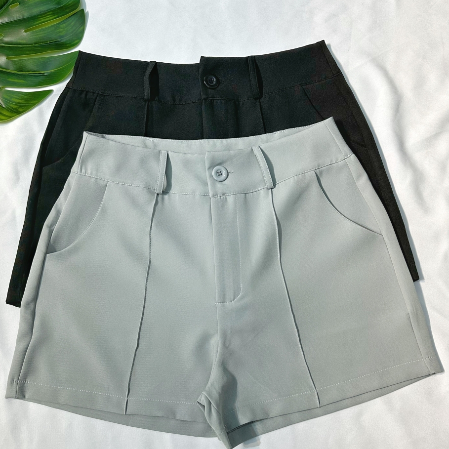 Short Alfaiataria Feminina com risco Cintura Alta  Elegante confortavel Social em Oferta na Shopee