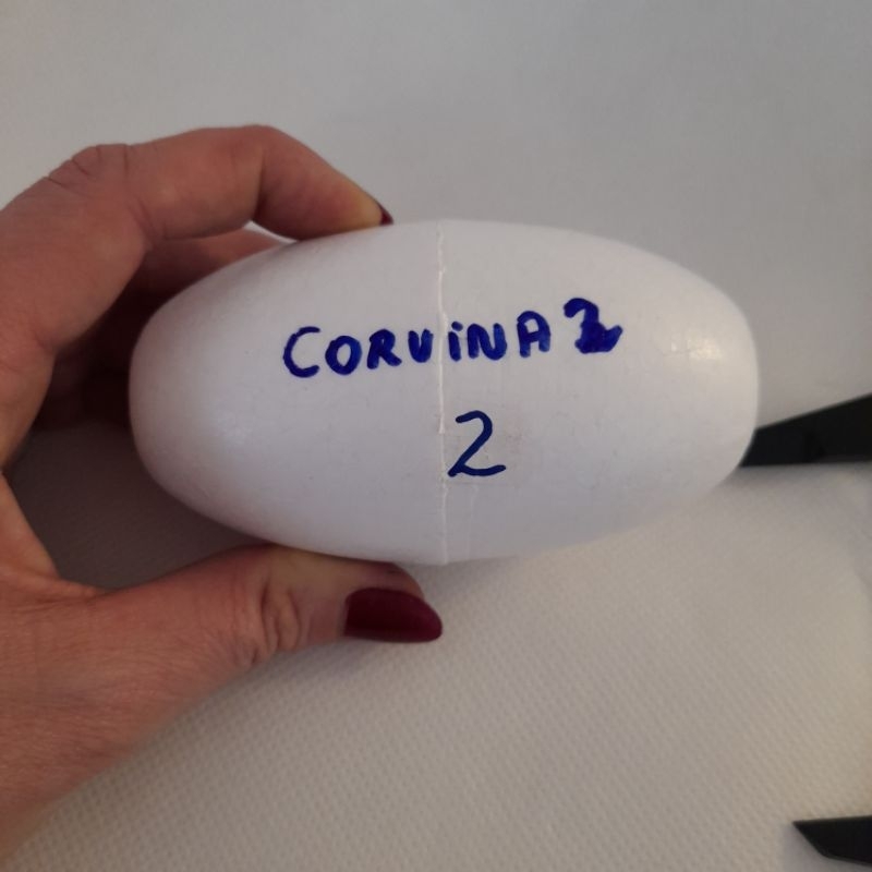 BÓIA CORVINA - TAMANHOS 0, 1, 2 ou 3 c/ 10 unidades - isopor flutuador (ver tamanhos na descrição) em Oferta na Shopee