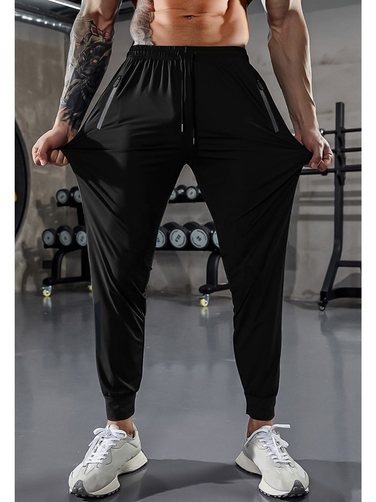 Calça Masculina Jogger Poliamida C/Elastano Esportiva Academia Slim Treino