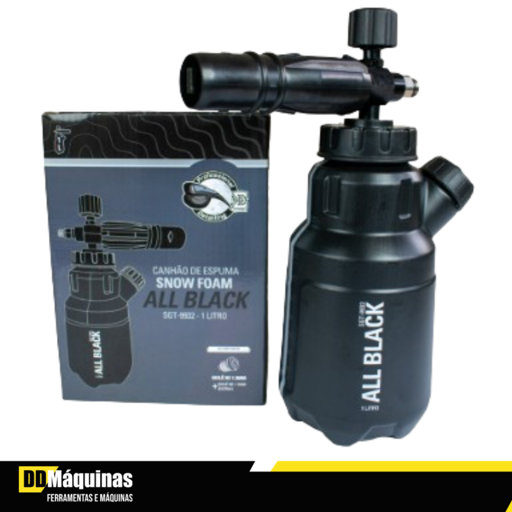 Canhão De Espuma SnowFoam All Black – 1L - Sigma