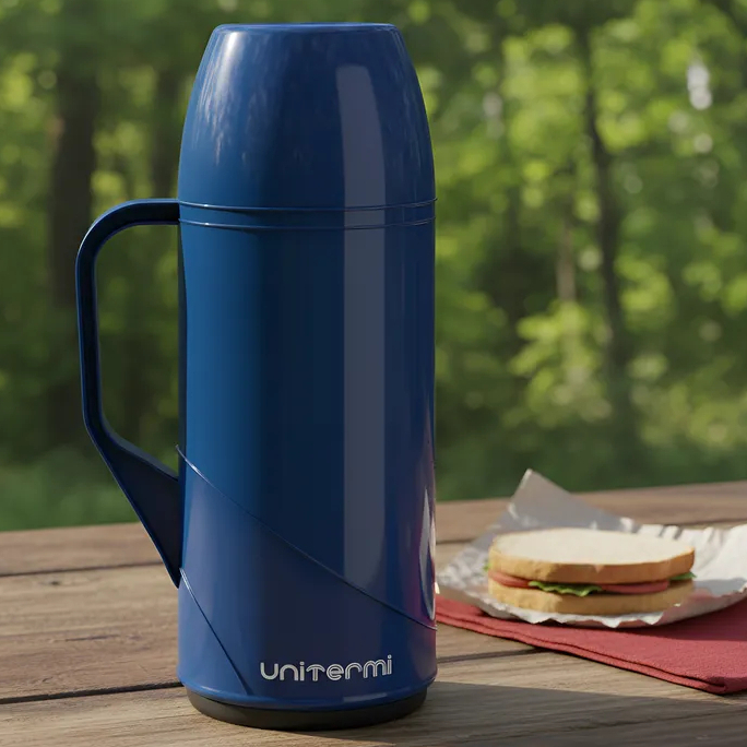 Garrafa Térmica Café Chá Leite Unitermi de Mesa 1 Litro Roma Inox Conserva Quente Frio Jarra termica Preta Servir em Oferta na Shopee