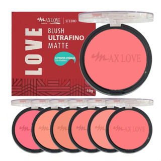 Blush Compacto Matte Ultrafino Max Love em Oferta na Shopee