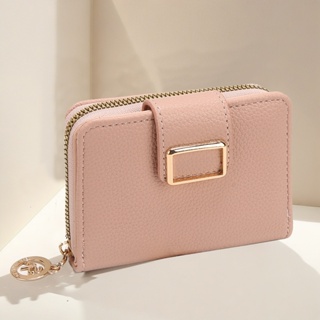 Carteira feminina media com pompom porta cartões documentos e moedas presente LQ227 em Oferta na Shopee