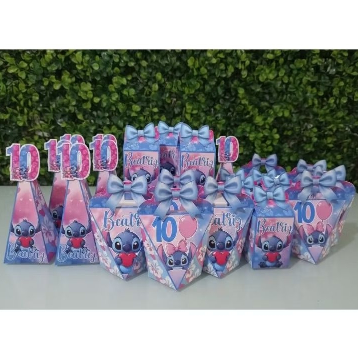 kit caixinha Stitch Caixinha personalizada Stich lembrancinha de aniversario Stitch kit festa Stitch