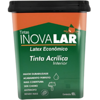 Tinta Acrílica Inovalar Econômica – Secagem + Rápida  Alto Rendimento Uso Interno Baixo Odor Fosca em Oferta na Shopee