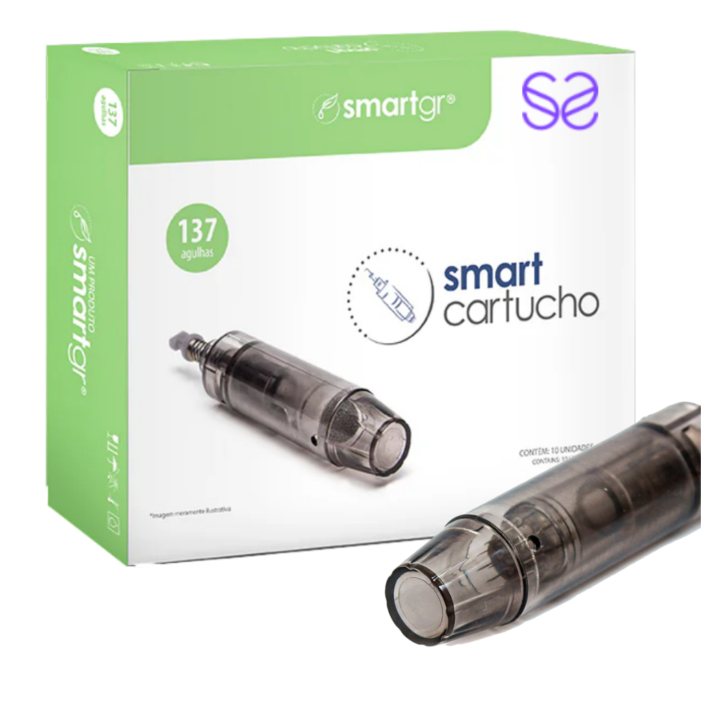 Cartucho Smart Derma Pen Preto - Kit com 10 unidades - 137 agulhas - Smart GR