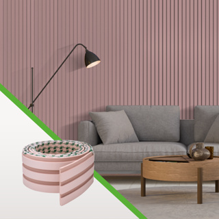 Painel Ripado Autocolante Meu Rodapé Play Rosa – Aplique Você Mesmo | Decoração Moderna em Oferta na Shopee