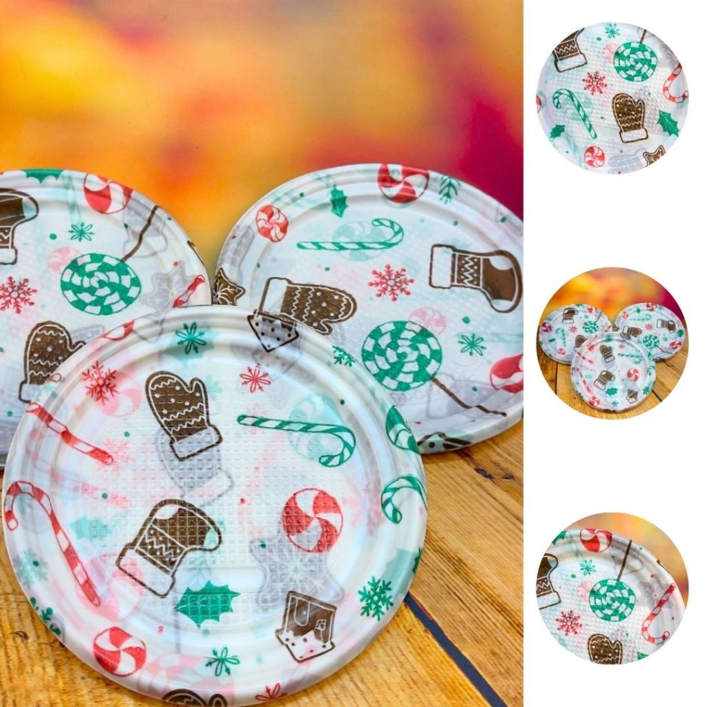 30 PRATINHOS SOBREMESA FESTA NATAL COM 15CM em Oferta na Shopee